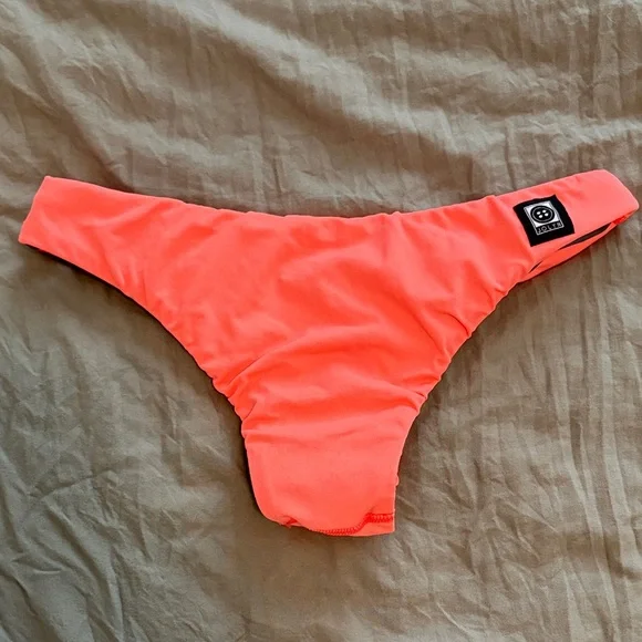Jolyn Clothing Vibrant Coral Bikini Bottom - Picture 3 of 3